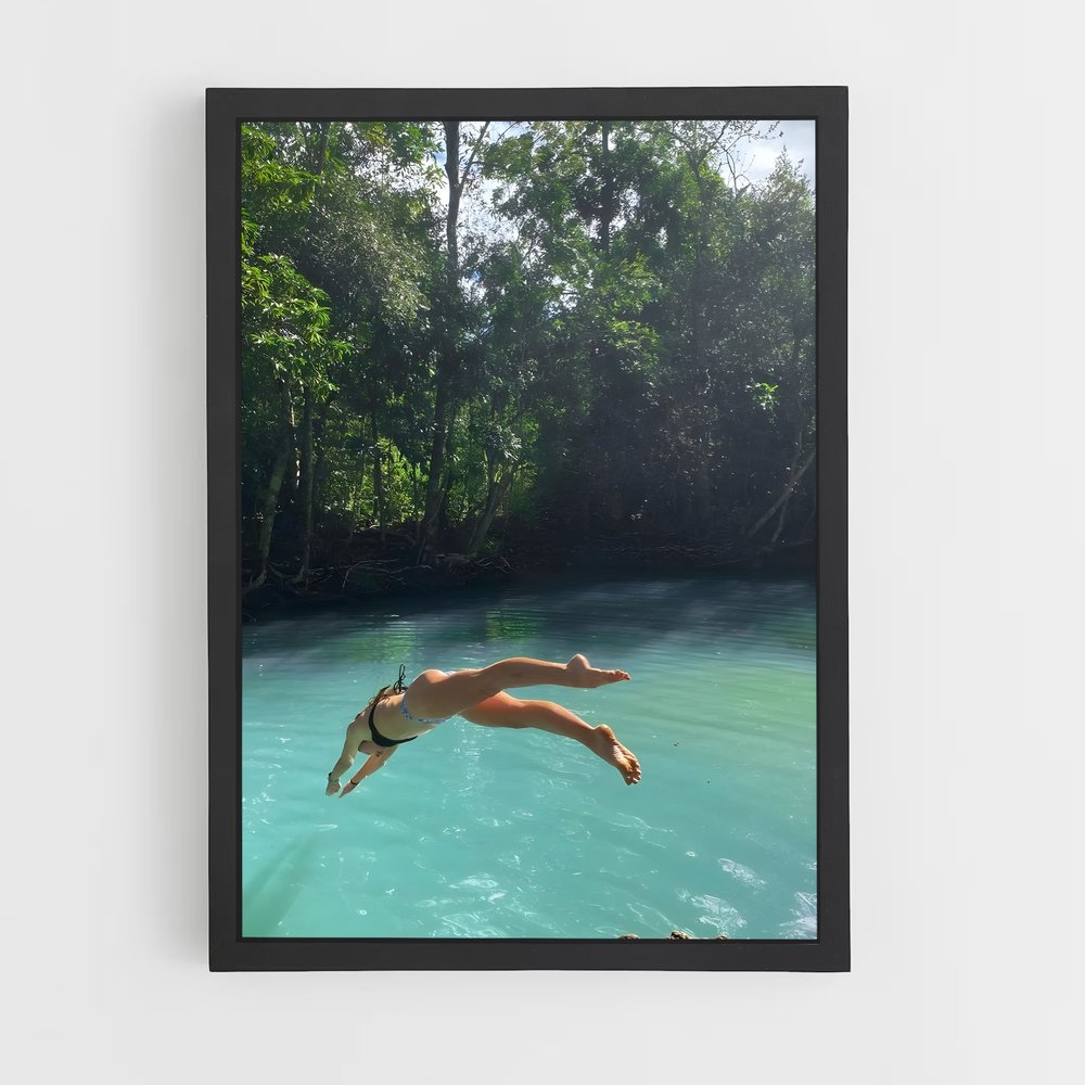 Poster Plongeon Épique – affiche Plongeon de falaise (vue 2)